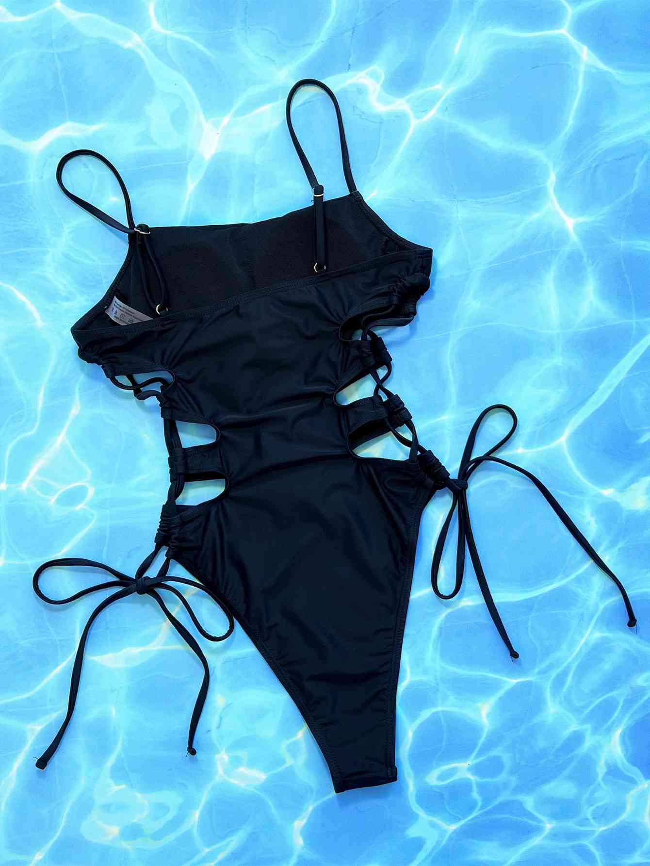 Bella Lace-Up One-Piece Swimsuit