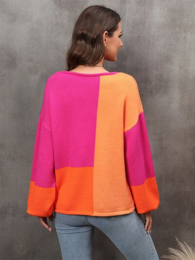 Kasia Color Block Sweater