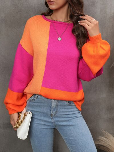 Kasia Color Block Sweater