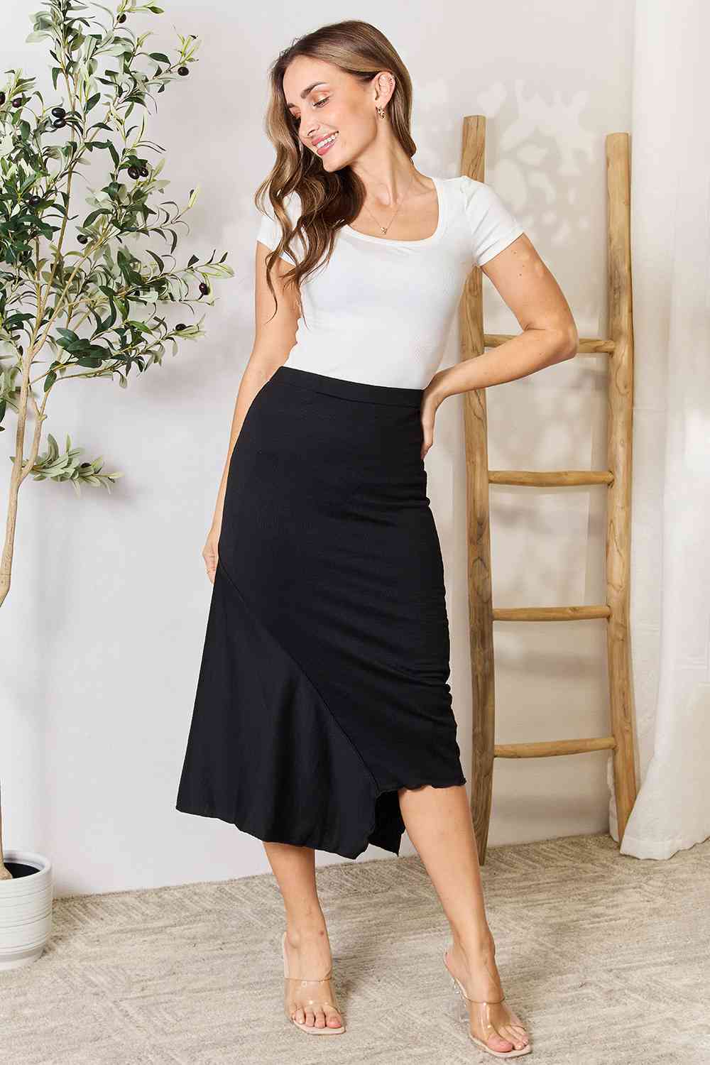 Teresa High Waist Midi Skirt