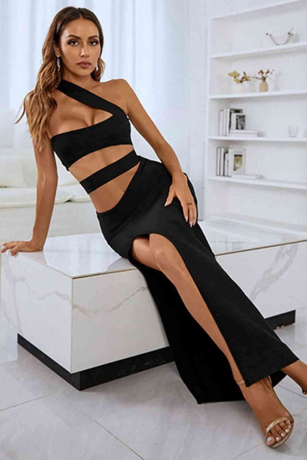 Brooke Front Split Maxi Dress