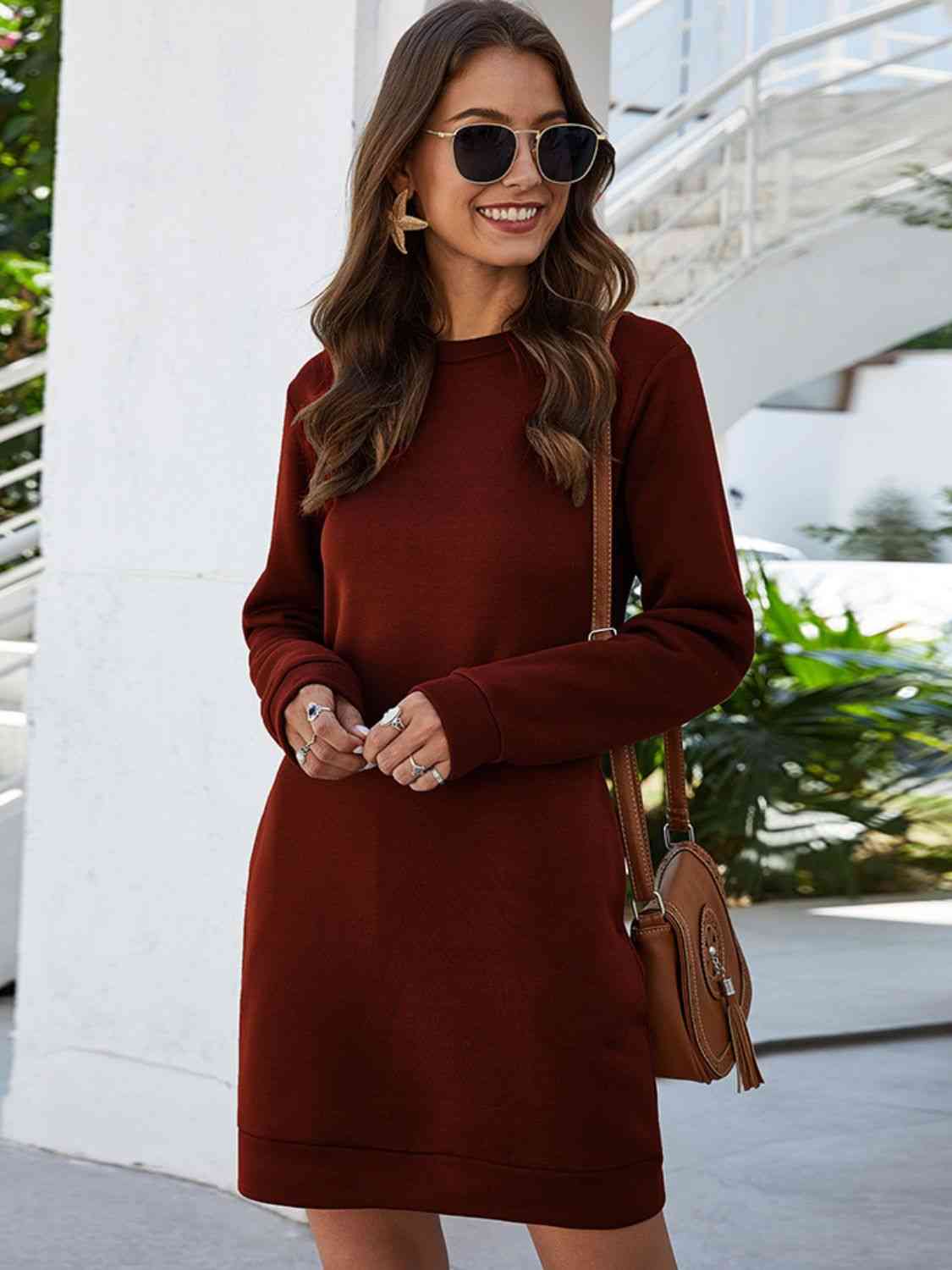 Elodie Long Sleeve Mini Dress