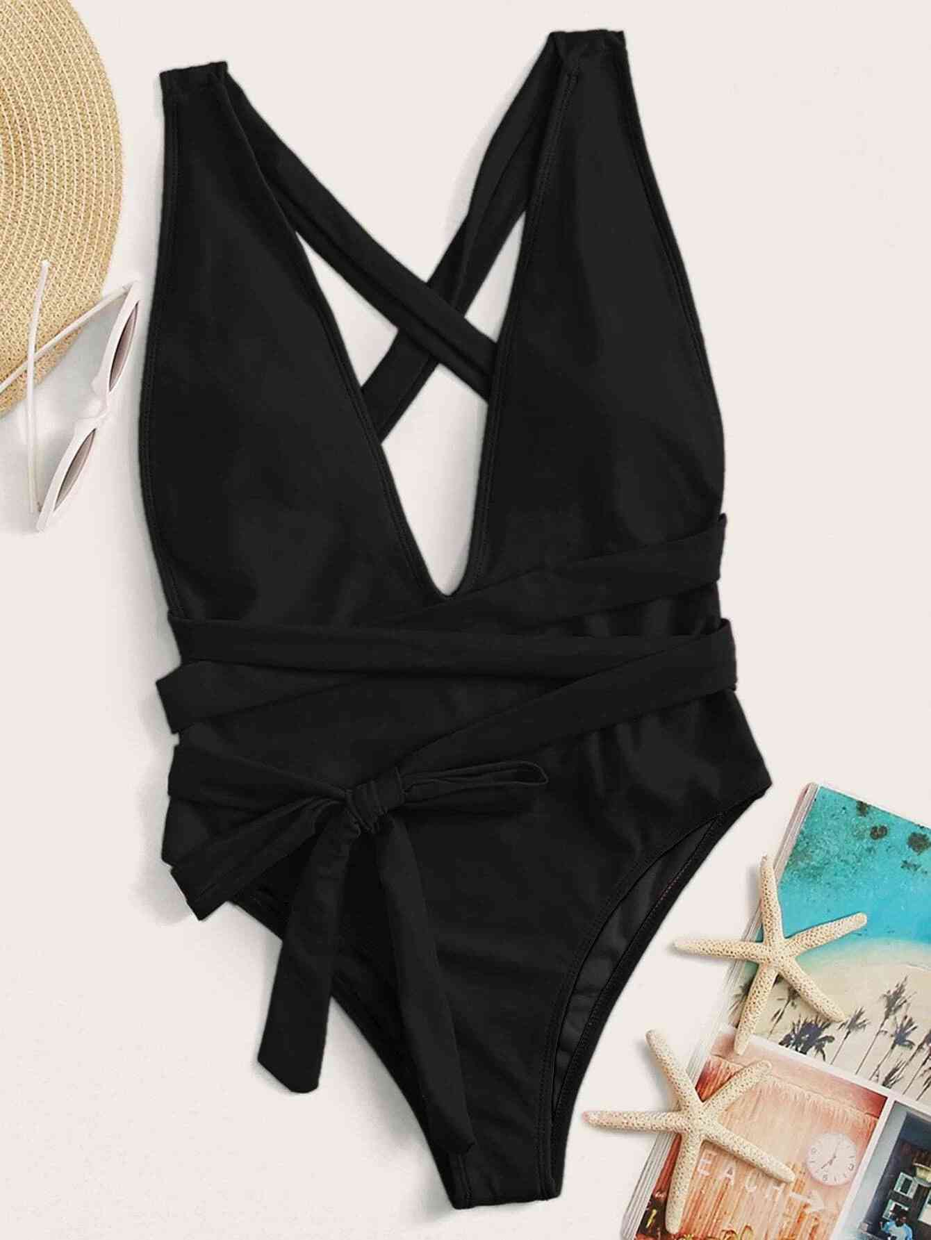 Mira Deep V One-Piece Swimsuit