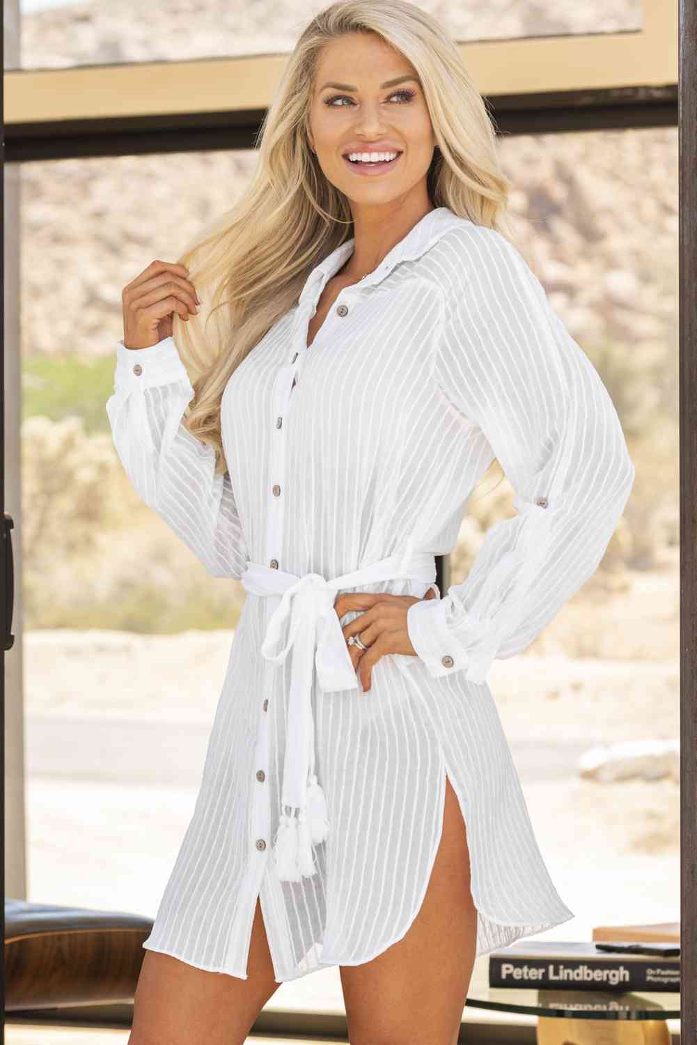 Zoe Cover-Up Shirt Dress