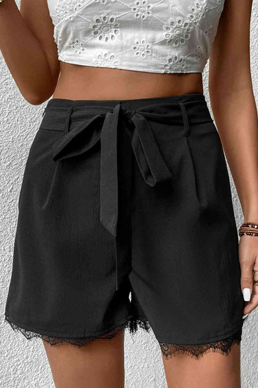 Una Lace Trim Shorts