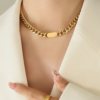 18K Gold-Plated Elegance Chain Necklace